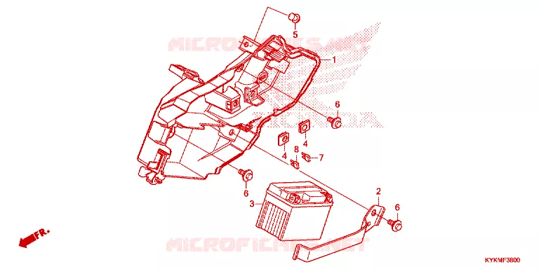 BATTERIE Honda MOTO 110 CRF 2023  CRF110FP