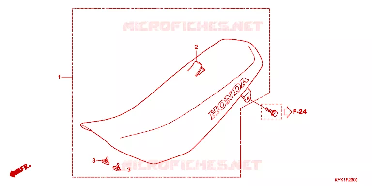SELLE Honda MOTO 110 CRF 2023  CRF110FP