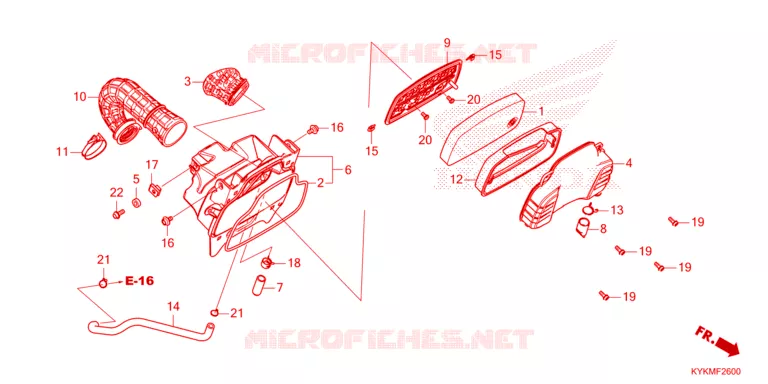 FILTRE A AIR Honda MOTO 110 CRF 2023  CRF110FP