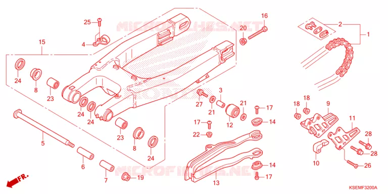 BRAS OSCILLANT Honda MOTO 150 CRF 2022  CRF150RBN
