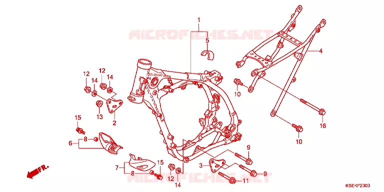 CADRE Honda MOTO 150 CRF 2024  CRF150RN