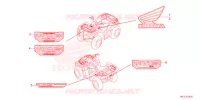 AUTOCOLLANTS pour Honda FOURTRAX 420 RANCHER 4X4 AT DCT IRS de 2023