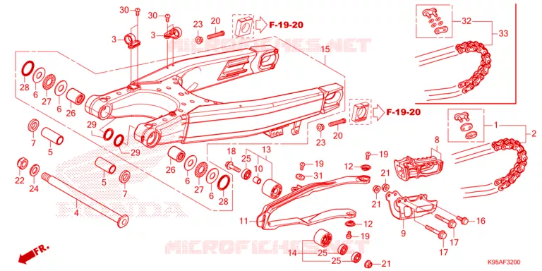 BRAS OSCILLANT Honda MOTO 250 CRF 2023  CRF250RP