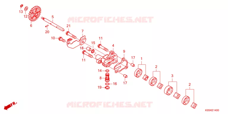 POMPE A HUILE Honda MOTO 250 CRF 2023  CRF250RP