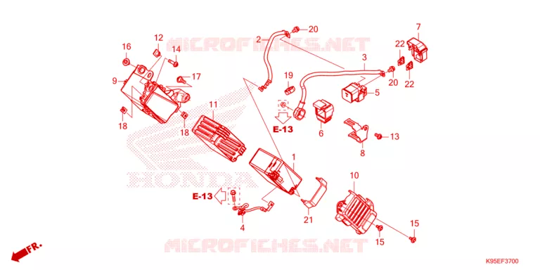 BATTERIE Honda MOTO 250 CRF 2023  CRF250RXP