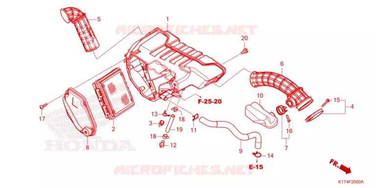 FILTRE A AIR Honda MOTO 300 CRF 2022  CRF300LAN