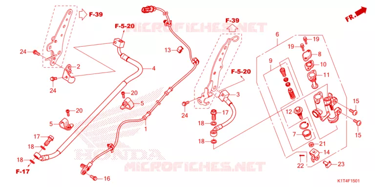 MAITRE CYLINDRE DE FREIN ARRIERE Honda MOTO 300 CRF 2022  CRF300LAN