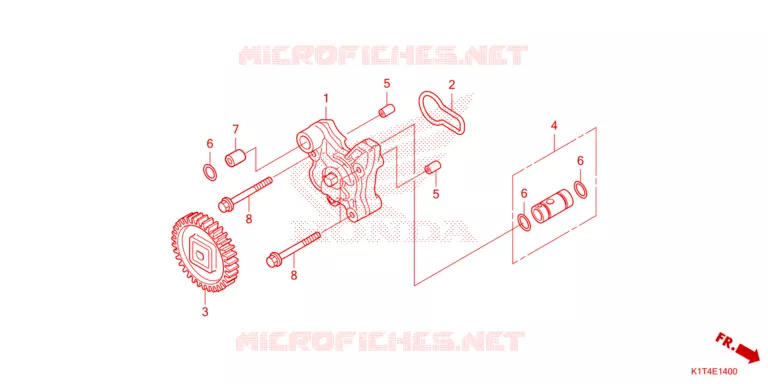 POMPE A HUILE Honda MOTO 300 CRF 2024  CRF300LN