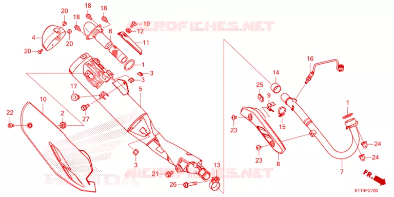 SILENCIEUX D'ECHAPPEMENT Honda MOTO 300 CRF 2022  CRF300LRAN