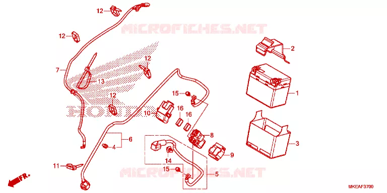BATTERIE Honda MOTO 450 CRF 2022  CRF450RLN