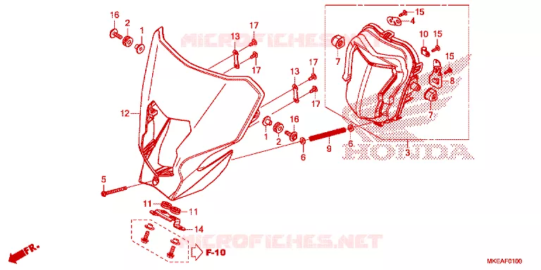 PHARE Honda MOTO 450 CRF 2022  CRF450RLN