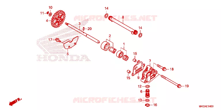 POMPE A HUILE Honda MOTO 450 CRF 2023  CRF450RLN