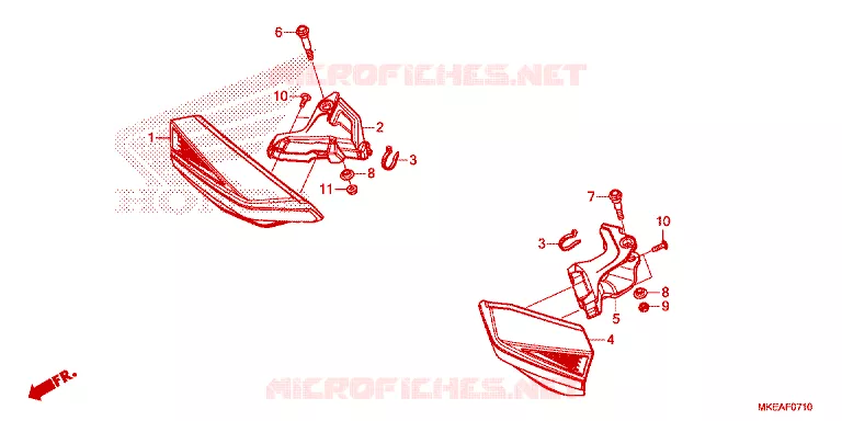 PROTEGES MAINS Honda MOTO 450 CRF 2022  CRF450RLN