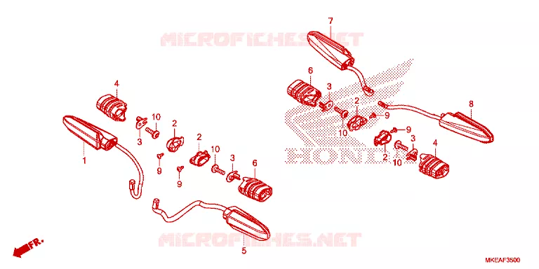 CLIGNOTANT Honda MOTO 450 CRF 2023  CRF450RLP
