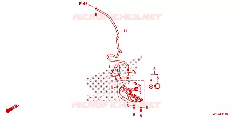 VASE D'EXPANSION Honda MOTO 450 CRF 2024  CRF450RLP