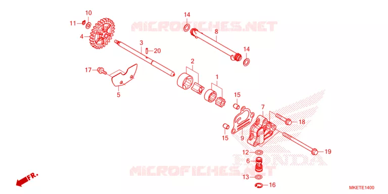 POMPE A HUILE Honda MOTO 450 CRF 2023  CRF450RLP