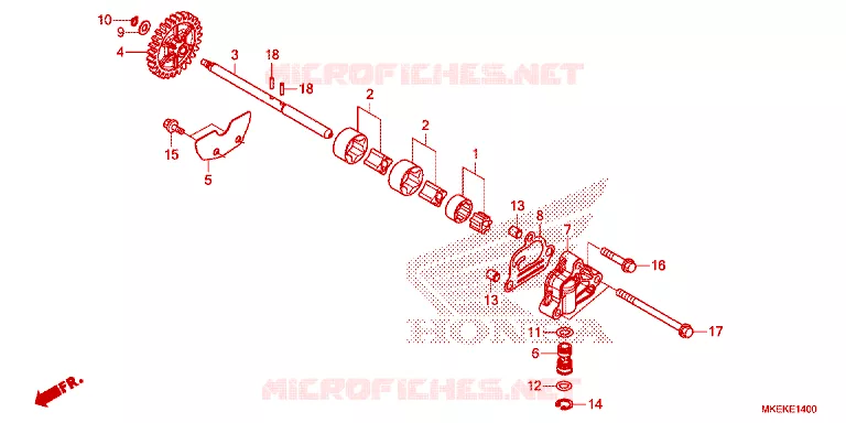 POMPE A HUILE Honda MOTO 450 CRF 2022  CRF450RN_S