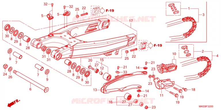 BRAS OSCILLANT Honda MOTO 450 CRF 2022  CRF450RN