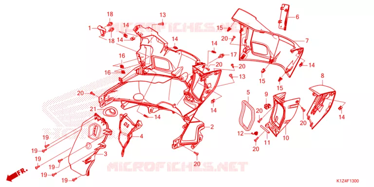 PROTEGE JAMBES Honda SCOOTER 160 PCX 2022  WW150AN