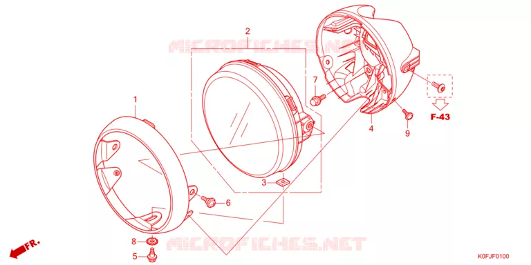 PHARE Honda MOTO 125 MONKEY 2022  Z125MAN