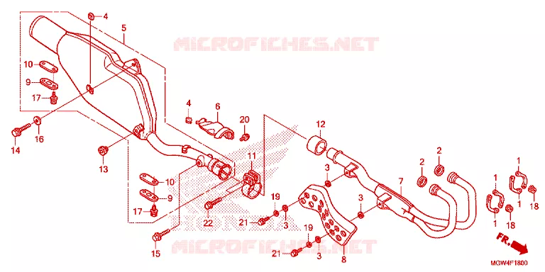SILENCIEUX D'ECHAPPEMENT Honda MOTO 650 XR 2022  XR650L2N
