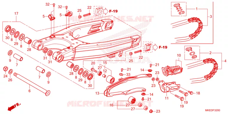 BRAS OSCILLANT Honda MOTO 450 CRF 2023  CRF450RP_50TH