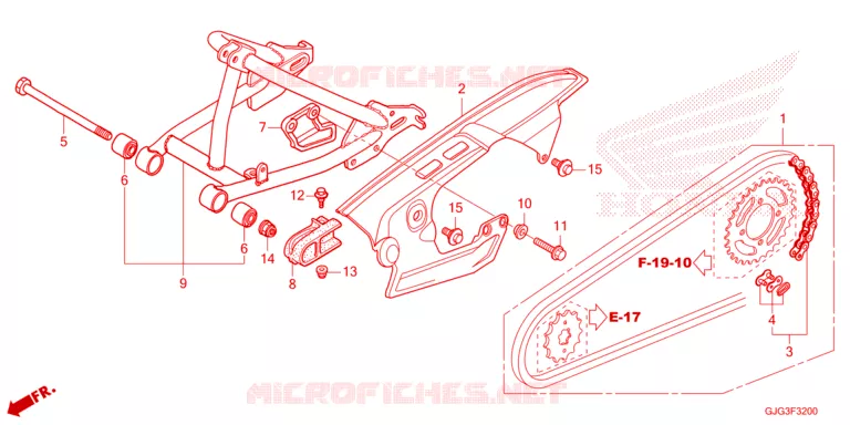 BRAS OSCILLANT Honda MOTO 50 CRF 2023  CRF50FP
