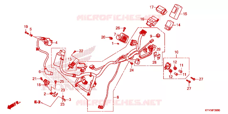 FAISCEAU DES FILS Honda MOTO 110 CRF 2022  CRF110FN