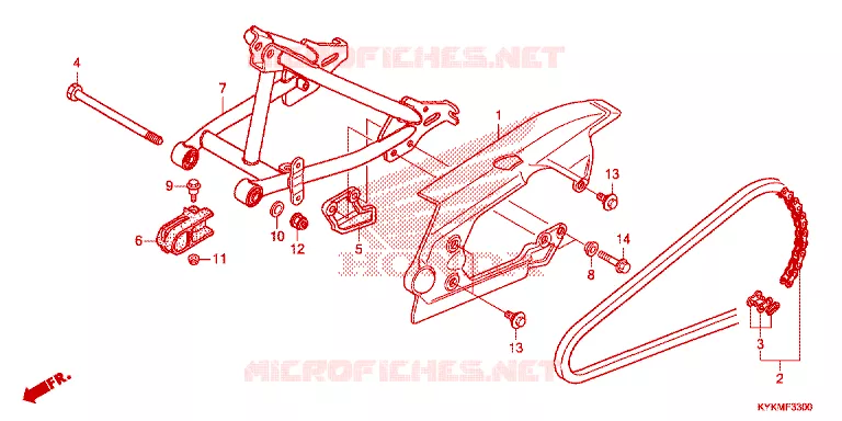BRAS OSCILLANT Honda MOTO 110 CRF 2022  CRF110FN