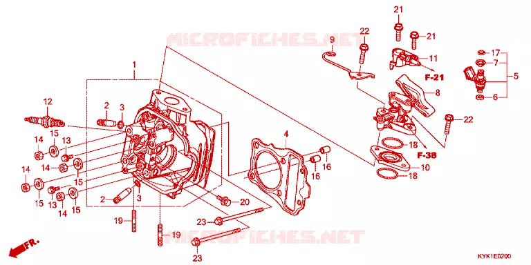 CULASSE Honda MOTO 110 CRF 2022  CRF110FN