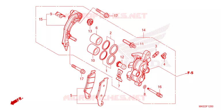 ETRIER DE FREIN AVANT Honda MOTO 450 CRF 2023  CRF450RP