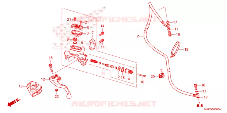 MAITRE-CYLINDRE Honda MOTO 450 CRF 2023  CRF450RP