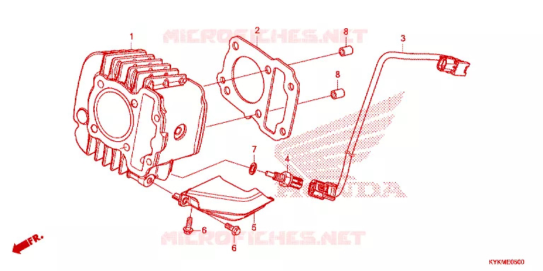 CYLINDRE Honda MOTO 110 CRF 2022  CRF110FN