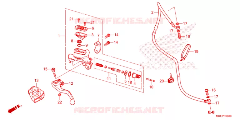 MAITRE-CYLINDRE Honda MOTO 450 CRF 2023  CRF450RP