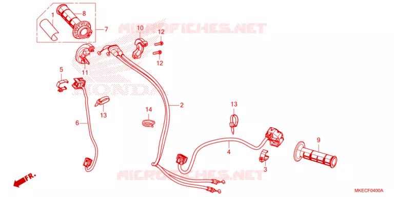 COMMODO - LEVIER - CABLE Honda MOTO 450 CRF 2022  CRF450RWEN