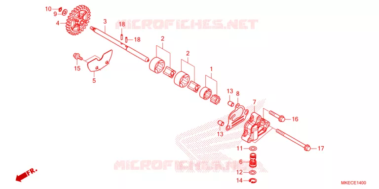 POMPE A HUILE Honda MOTO 450 CRF 2022  CRF450RWEN