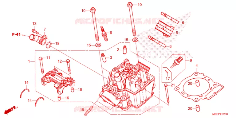 CULASSE Honda MOTO 450 CRF 2023  CRF450RWEP