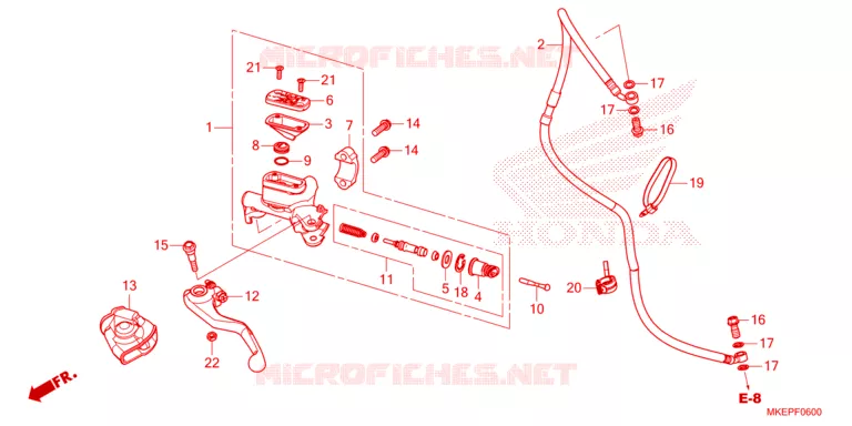 MAITRE-CYLINDRE Honda MOTO 450 CRF 2023  CRF450RWEP