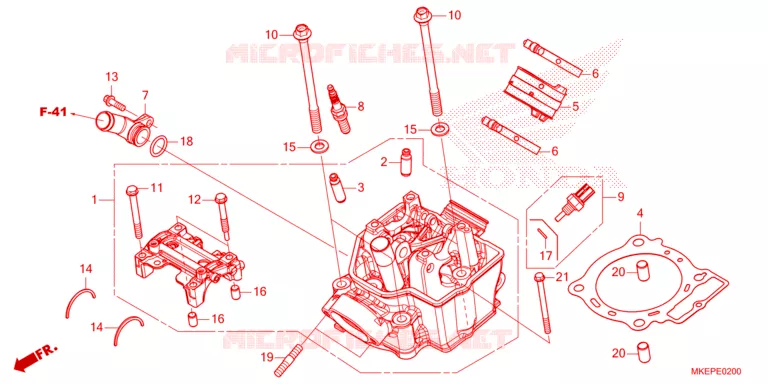 CULASSE Honda MOTO 450 CRF 2023  CRF450RXP