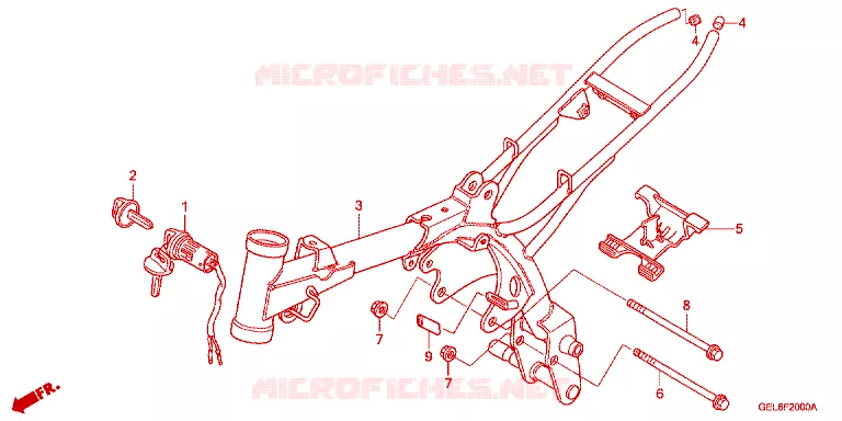 CADRE Honda MOTO 50 CRF 2022  CRF50FN