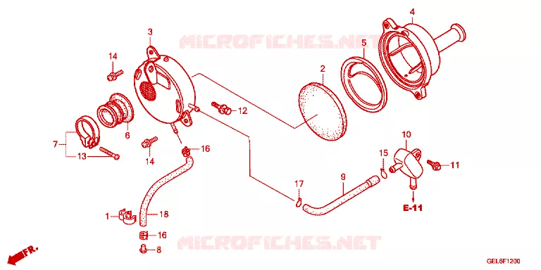 FILTRE A AIR Honda MOTO 50 CRF 2022  CRF50FN