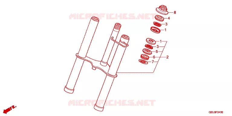 FOURCHE Honda MOTO 50 CRF 2022  CRF50FN