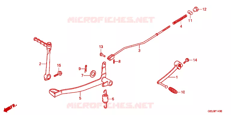 PEDALE DE FREIN - KICK Honda MOTO 50 CRF 2022  CRF50FN