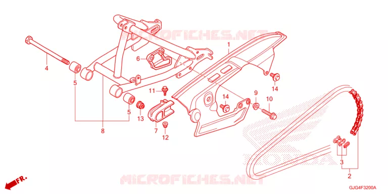 BRAS OSCILLANT Honda MOTO 50 CRF 2023  CRF50FP