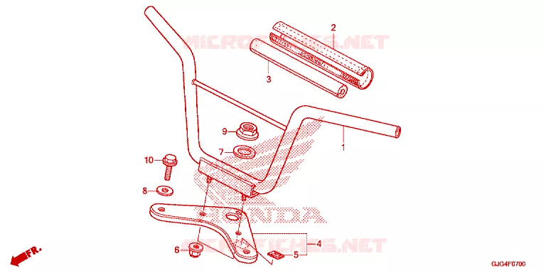 GUIDON - TE DE FOURCHE Honda MOTO 50 CRF 2023  CRF50FP