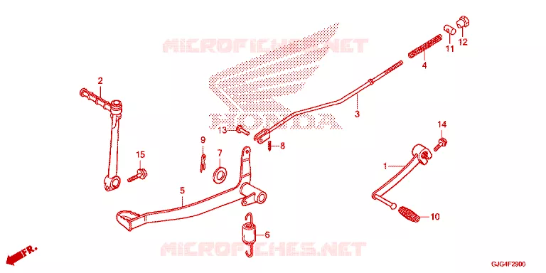 PEDALE DE FREIN - KICK Honda MOTO 50 CRF 2023  CRF50FP