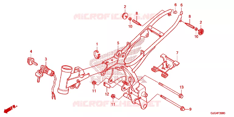 CADRE Honda MOTO 50 CRF 2024  CRF50FP