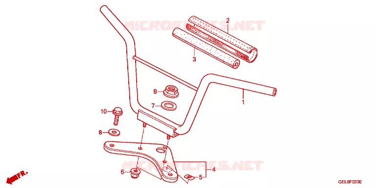 GUIDON - TE DE FOURCHE Honda MOTO 50 CRF 2023  CRF50FS