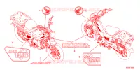AUTOCOLLANTS pour Honda CT 125 TRAIL de 2024
