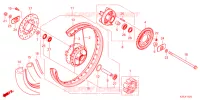 ROUE ARRIERE pour Honda CT 125 TRAIL de 2024
